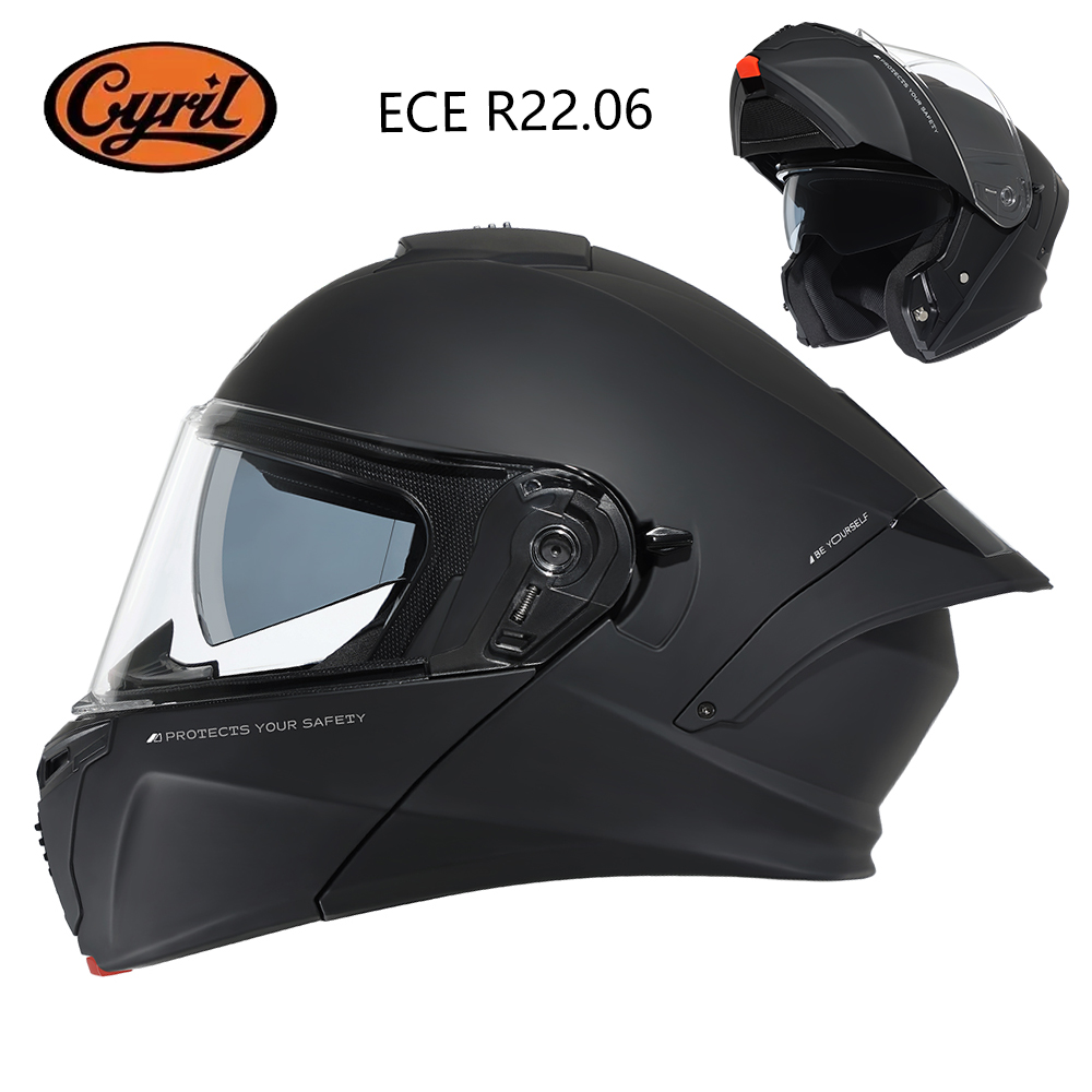 Modular Flip Up Motorcycle Helmet Dot Approved - Casco Modular CYRIL para Motocicleta, Homologado