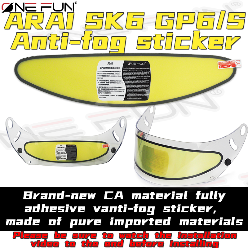 Motorcycle Helmet Anti Fog Pinlock Shield - Visera Antivaho SK6 para Casco de