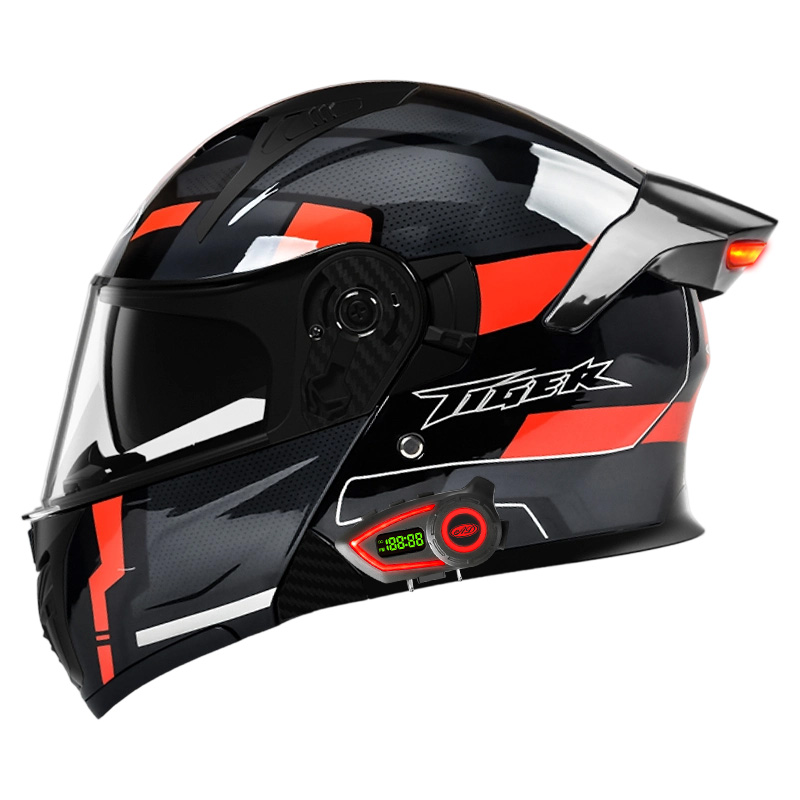 Casco de Motocicleta con Luz T - Full Face Motorcycle Helmet With Bluetooth reseña y precio