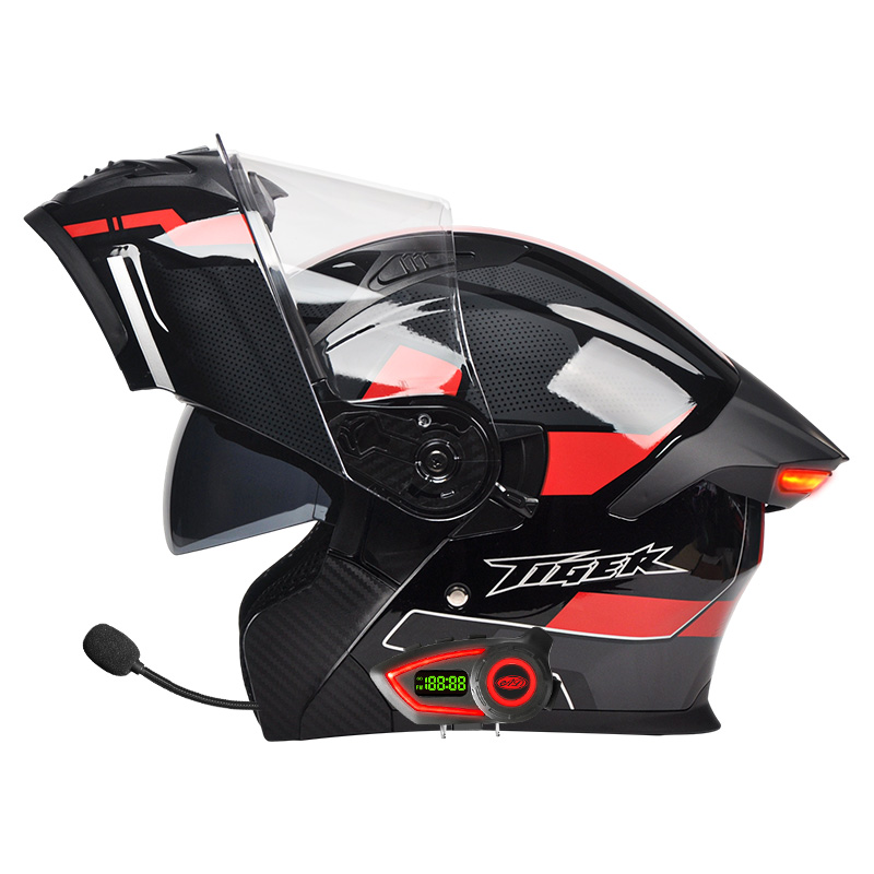 Casco de Motocicleta con Luz T - Full Face Motorcycle Helmet With Bluetooth reseña y precio