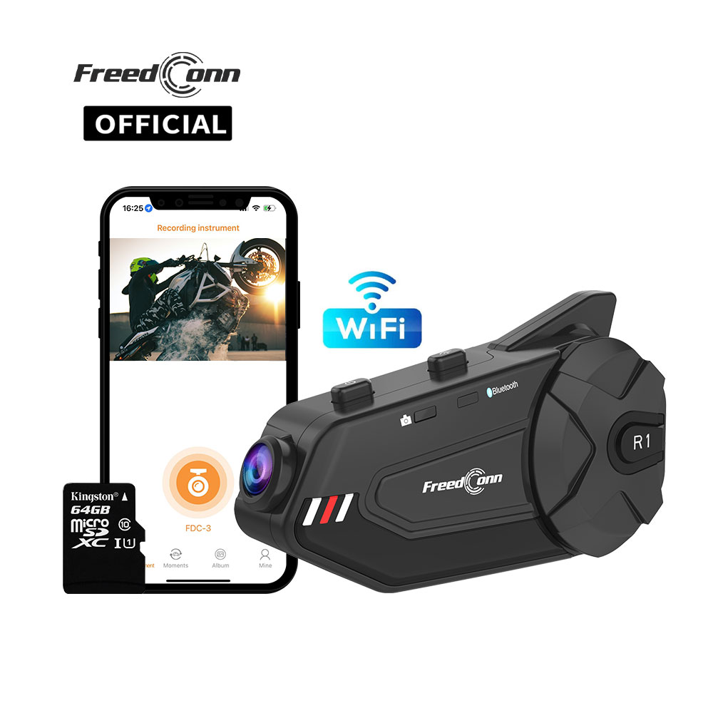 Freedconn R1Plus Bluetooth mot - Universal Motorcycle Helmet Intercom Headset reseña y precio