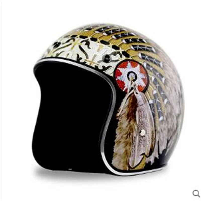 2025 nuevo casco de motociclet - Vintage Open Face Retro Helmet reseña y precio