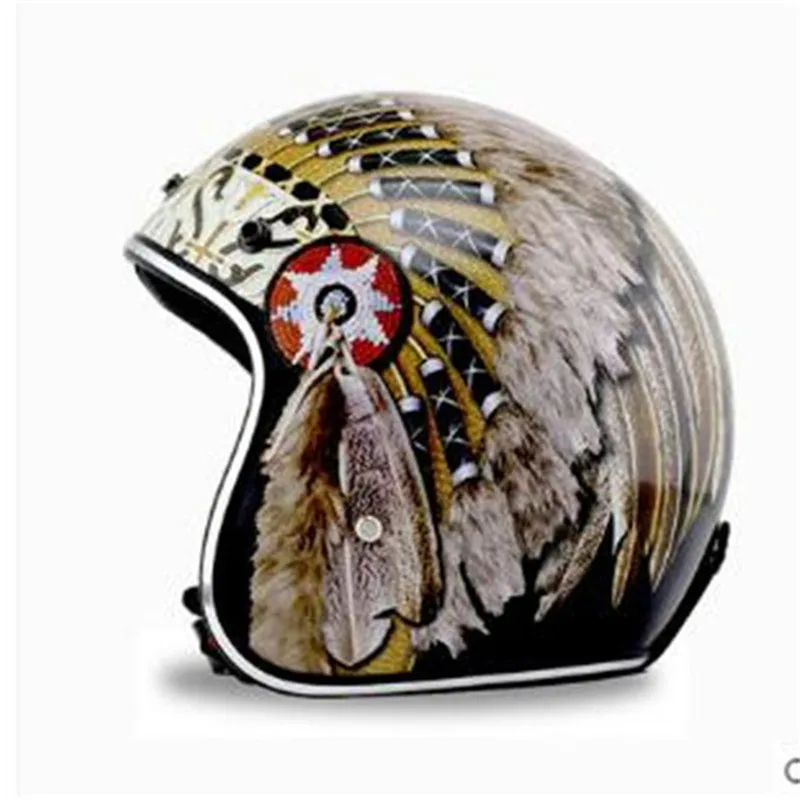 2025 nuevo casco de motociclet - Vintage Open Face Retro Helmet reseña y precio