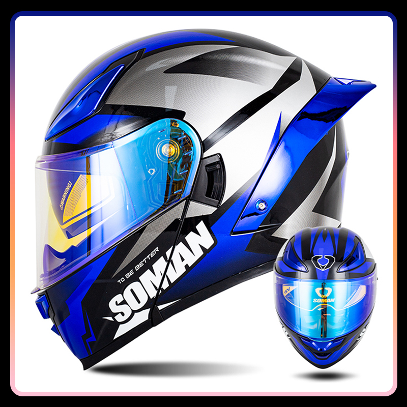 Casco de motocicleta para homb - Modular Flip Up Motorcycle Helmet Dot Approved reseña y precio