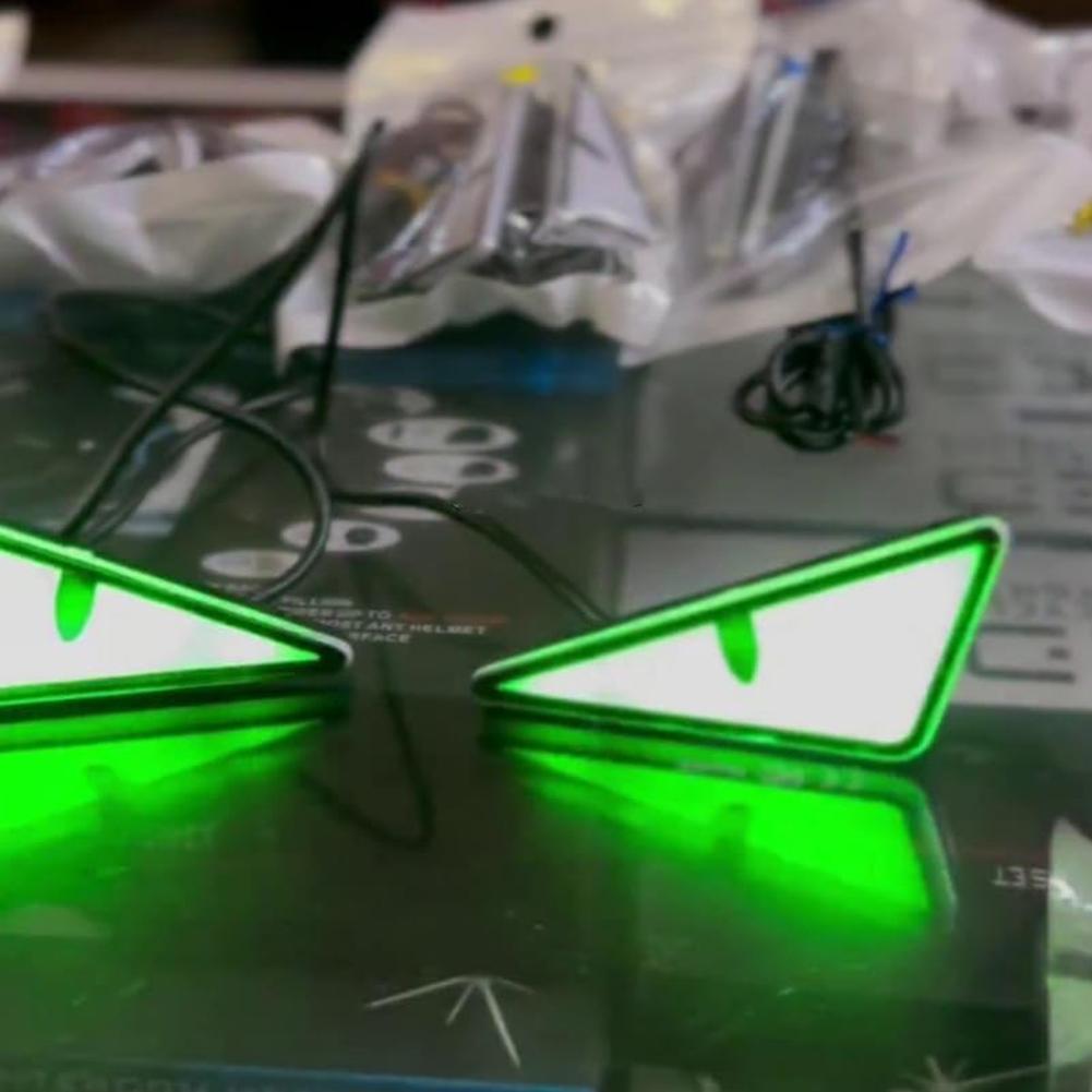 Luz de ojo de demonio triangul - Universal Motorcycle Led Headlight Projector reseña y precio