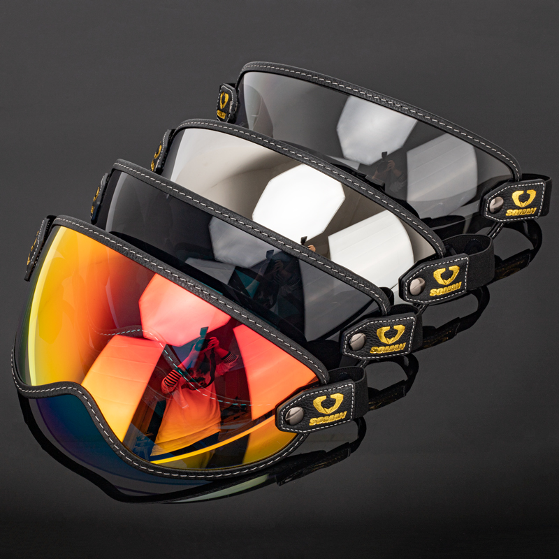 Gafas de Motocicleta Vintage S - Vintage Open Face Retro Helmet reseña y precio