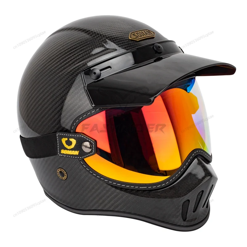 Gafas de Motocicleta Vintage S - Vintage Open Face Retro Helmet reseña y precio