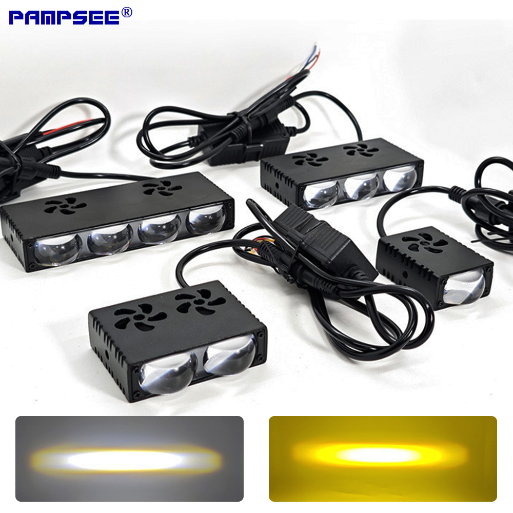 Faro LED de rejilla para coche - Universal Motorcycle Led Headlight Projector reseña y precio