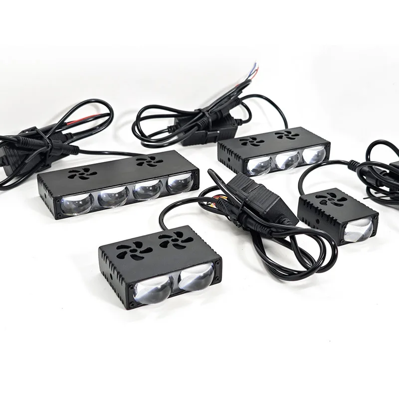 Faro LED de rejilla para coche - Universal Motorcycle Led Headlight Projector reseña y precio