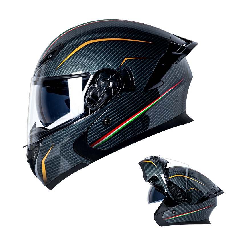 Casco de Motocicleta Modular C - Dual Visor Motorcycle Racing Helmet reseña y precio