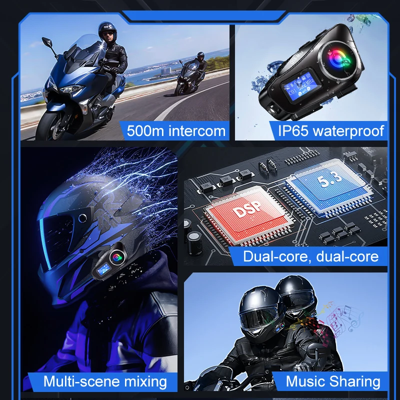 Auriculares Inalámbricos Bluet - Universal Motorcycle Helmet Intercom Headset reseña y precio