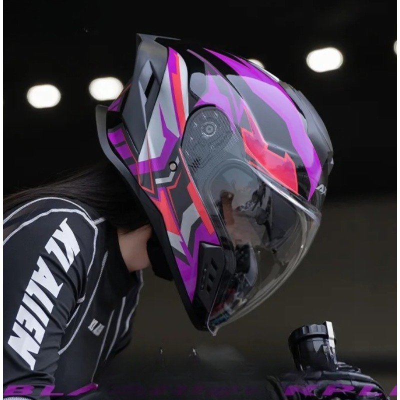 Casco Integral de Motocicleta, - Full Face Motorcycle Helmet With Bluetooth reseña y precio