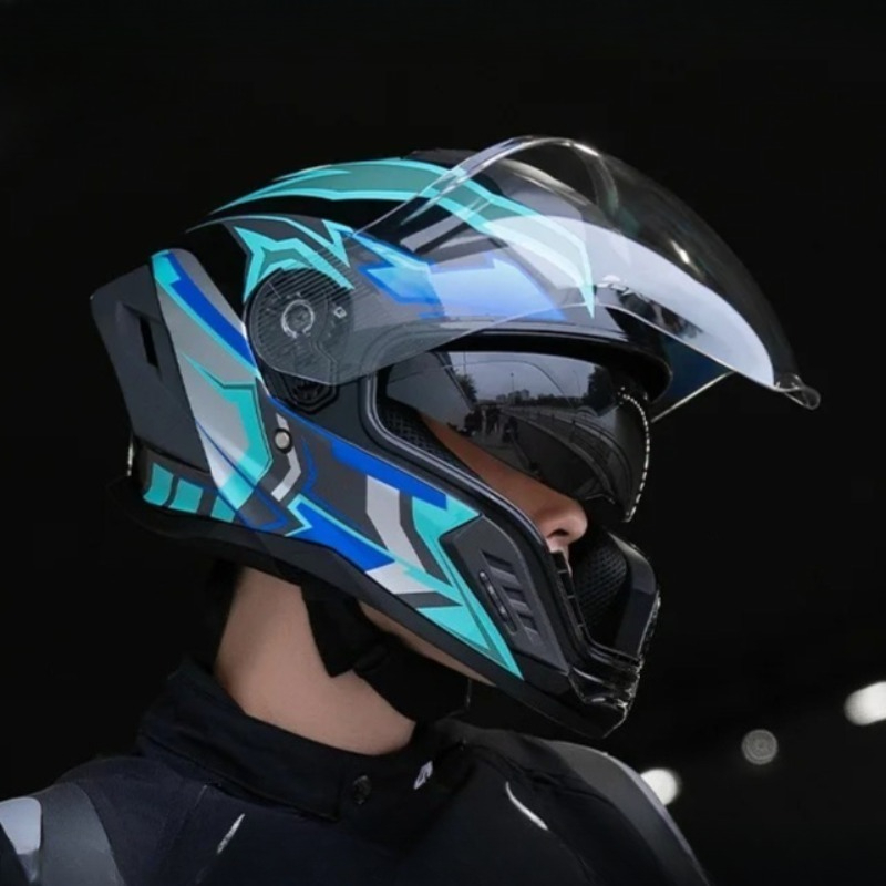 Casco Integral de Motocicleta, - Full Face Motorcycle Helmet With Bluetooth reseña y precio