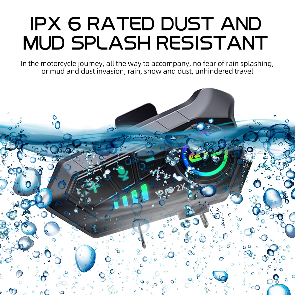 Y10 2x Intercomunicador de mot - Universal Motorcycle Helmet Intercom Headset reseña y precio